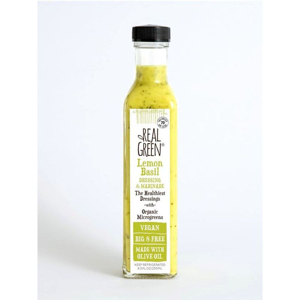 Real Green Lemon Basil Dressing, 8.5 Fluid Ounce -- 6 Per Case