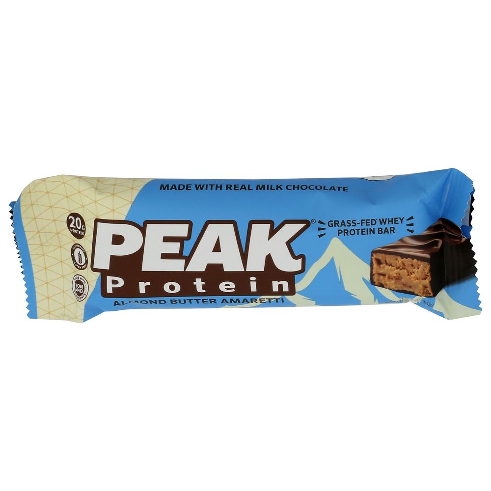 Peak Almond Butter Amaretti Protein Bar, 2.2 Ounce -- 12 Per Case