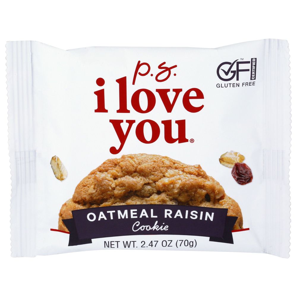 Ps I Love You Oatmeal Raisin Cookies, 2.47 Ounce -- 12 Per Case