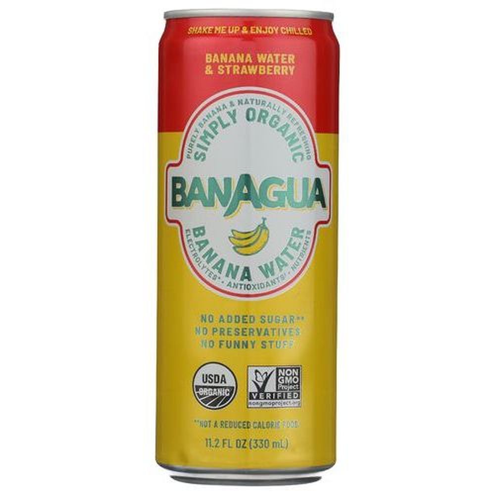 Banagua Strawberry And Banana Water, 11.2 Fluid Ounce -- 12 Per Case