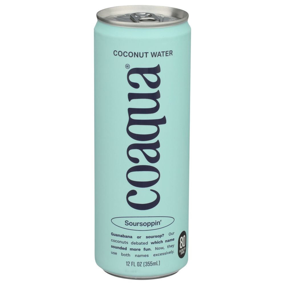 Coaqua Soursoppin Coconut Water, 12 Fluid Ounce -- 12 Per Case