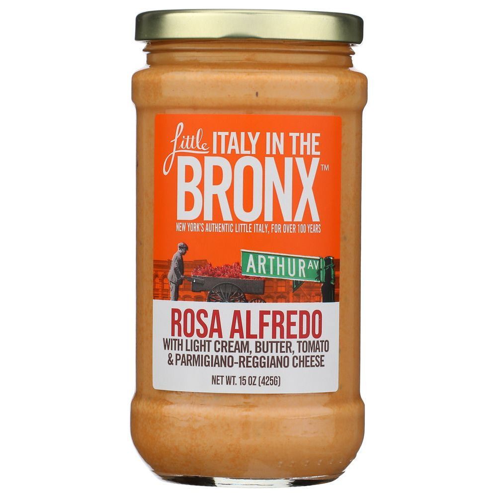 Little Italy In The Bronx Rosa Alfredo Pasta Sauce, 15 Ounce -- 6 Per Case