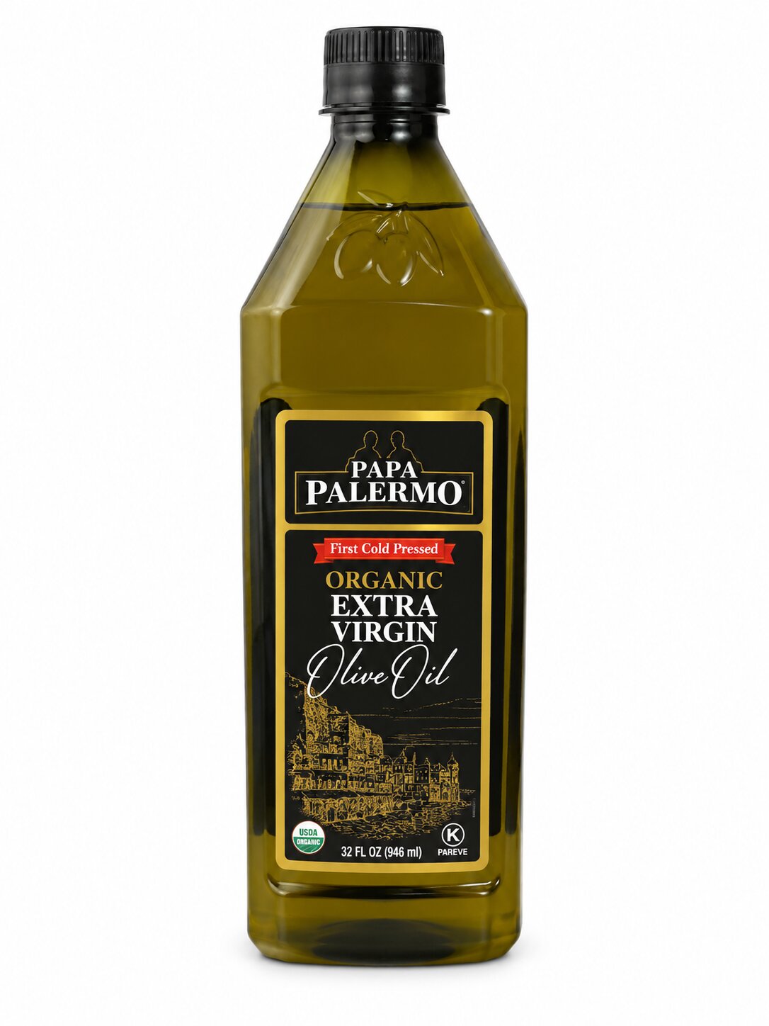 Papa Palermo Organic Extra Virgin Olive Oil, 32 Ounce -- 4 Per Case