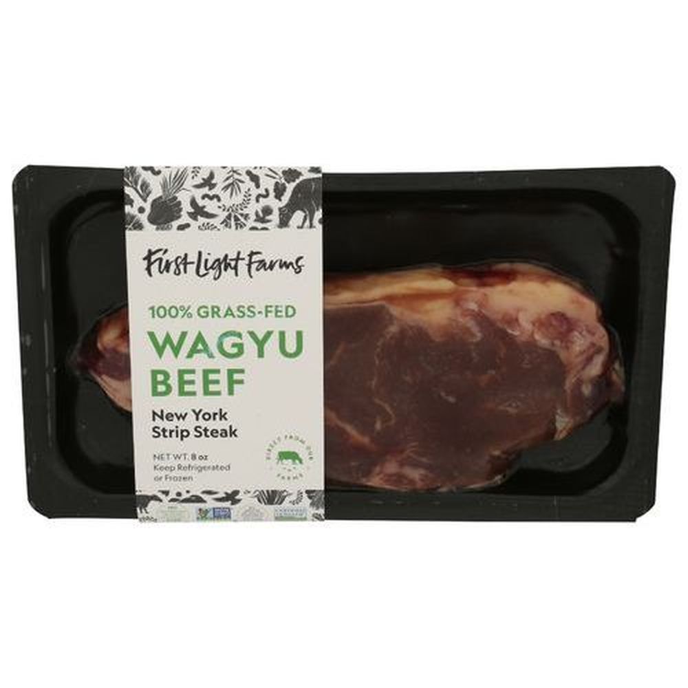 First Light Farms Wagyu Beef New York Strip Steak, 8 Ounce -- 10 Per Case