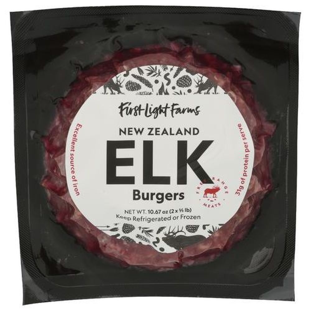 First Light Farms Elk Burger, 10.6 Ounce -- 10 Per Case