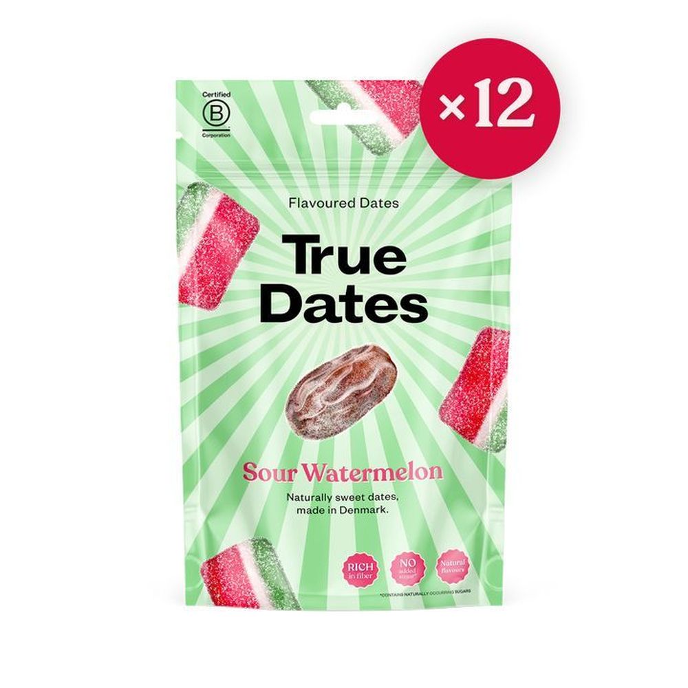 True Dates Sour Watermelon Dates, 3.5 Ounce -- 12 Per Case