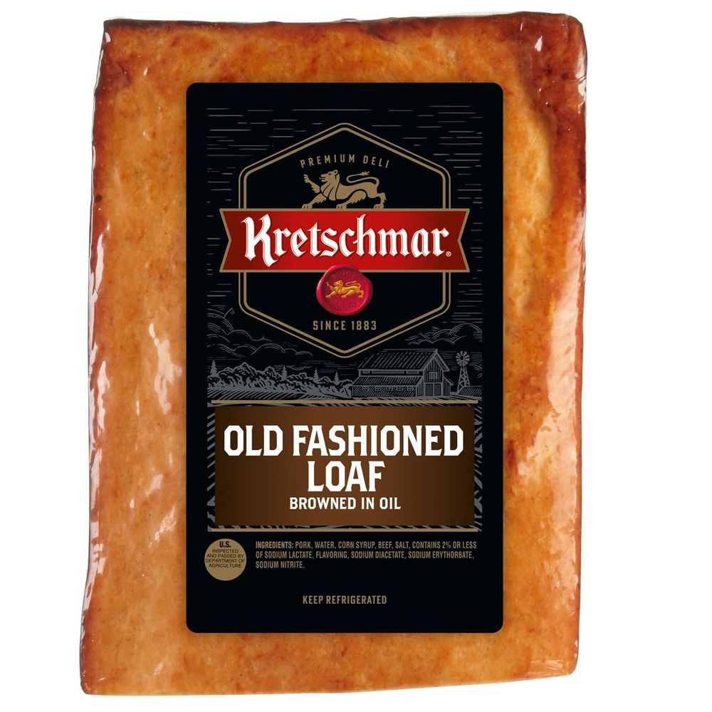 Kretschmar Premium Deli Meats Old Fashion Loaf, 4 Pound -- 2 Per Case
