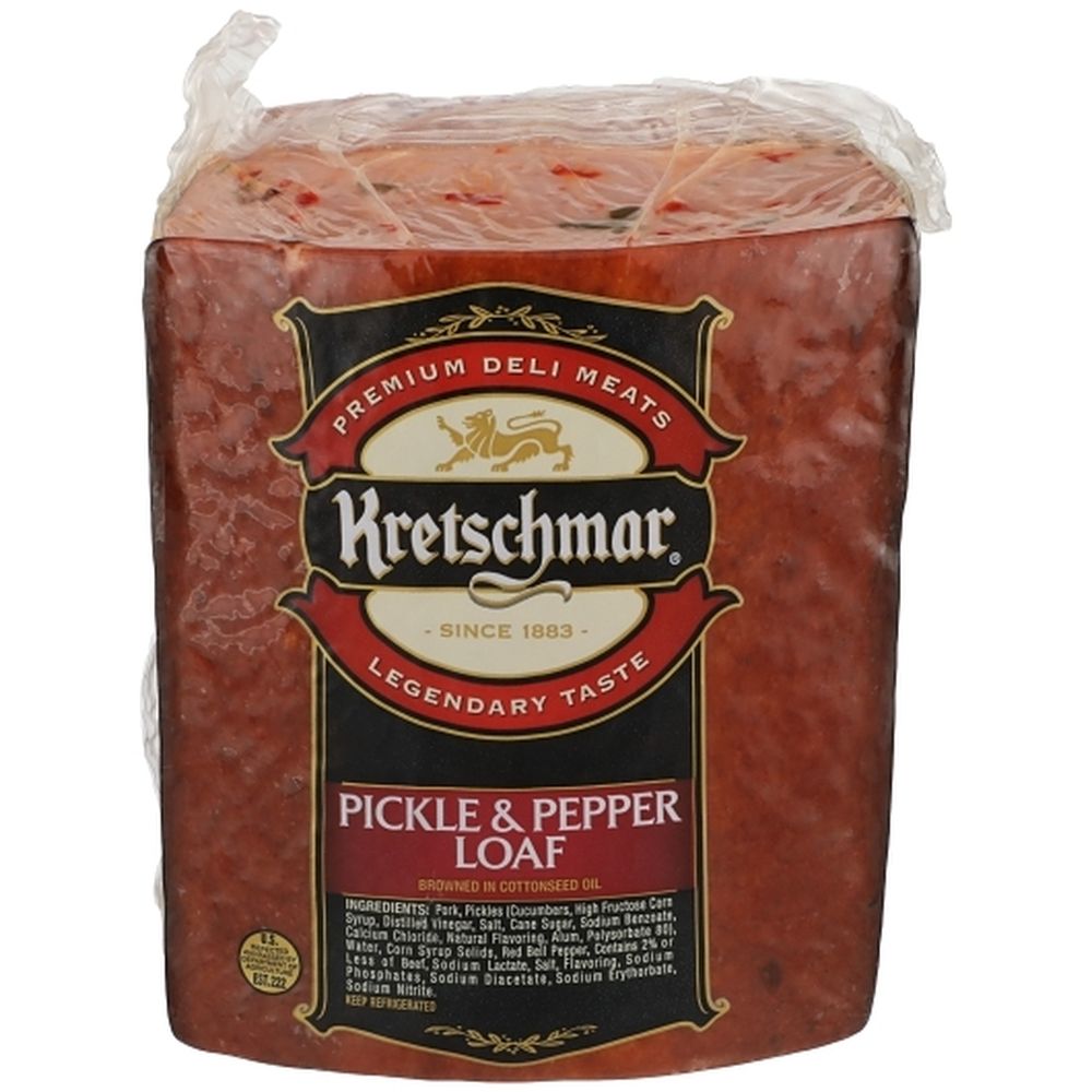 Kretschmar Pickle And Pepper Loaf, 3.735 Pound -- 2 Per Case