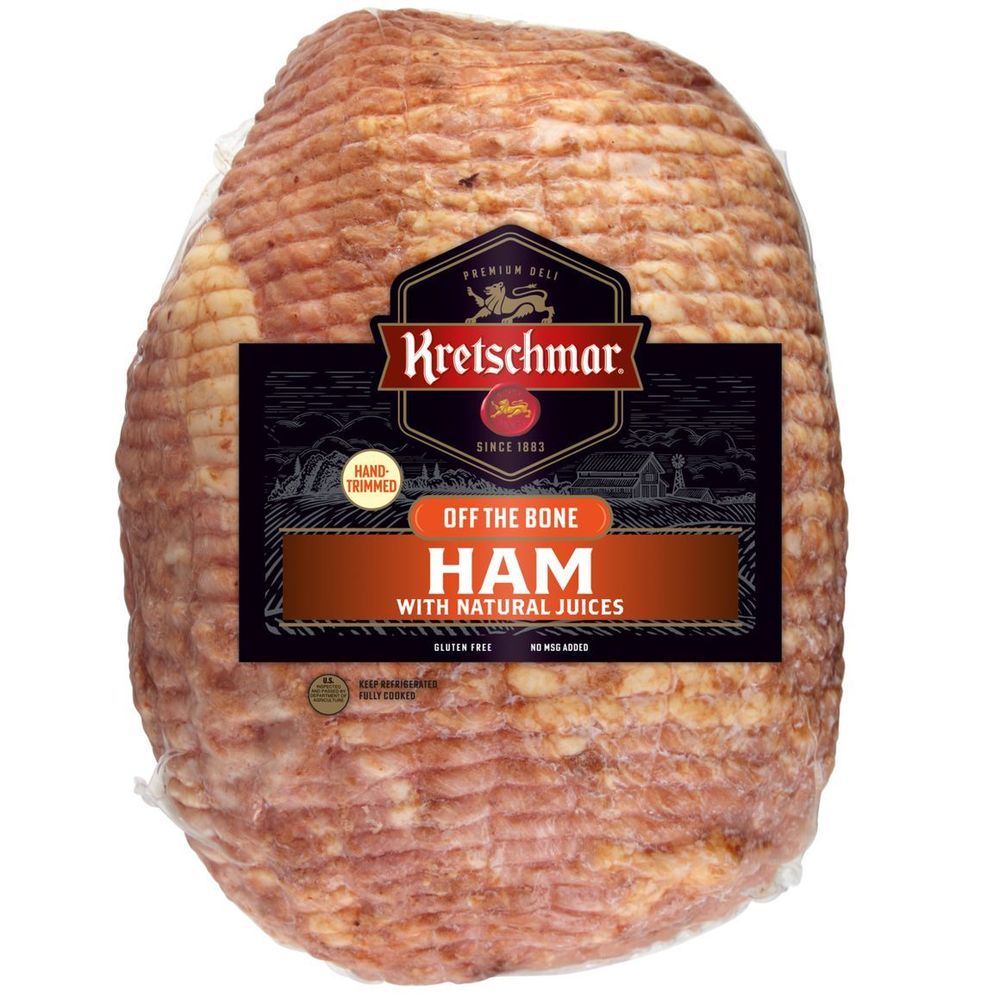 Kretschmar Premium Deli Meats Off The Bone Ham With Natural Juice, 8.74 Pound -- 2 Per Case