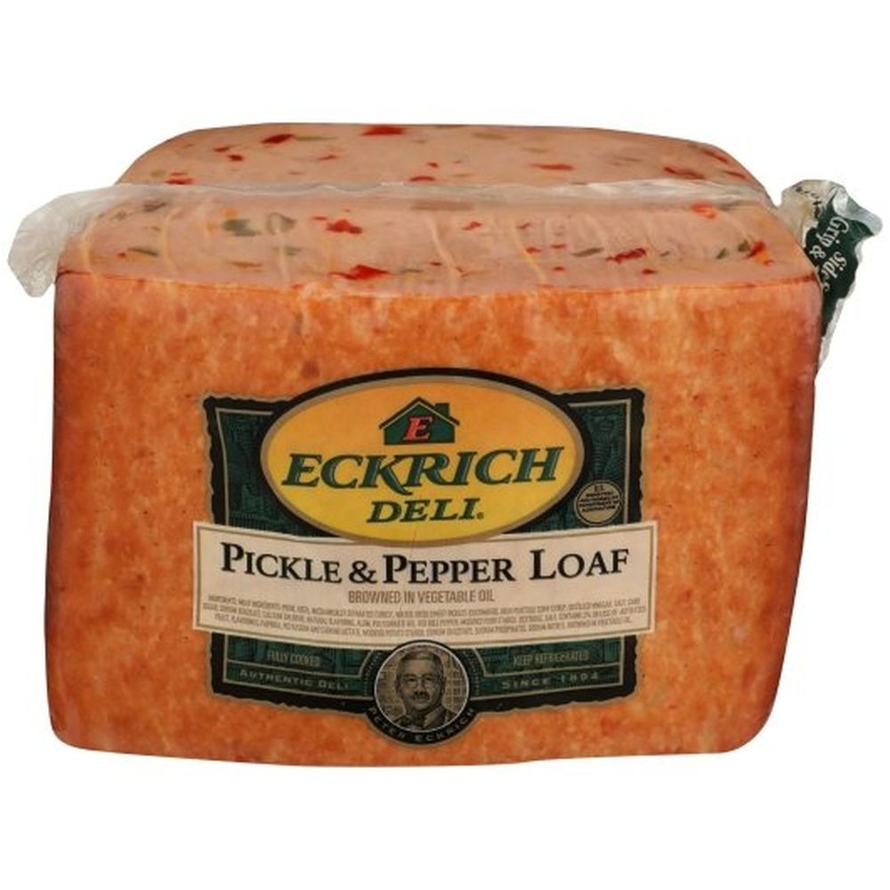 Eckrich Deli Pickle And Pepper Loaf, 2.81 Pound -- 3 Per Case
