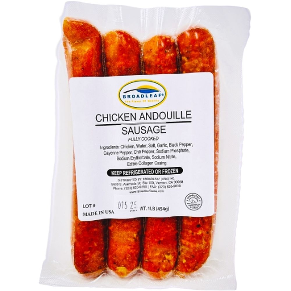 Fully Cooked Smoked Chicken Andouille Sausage