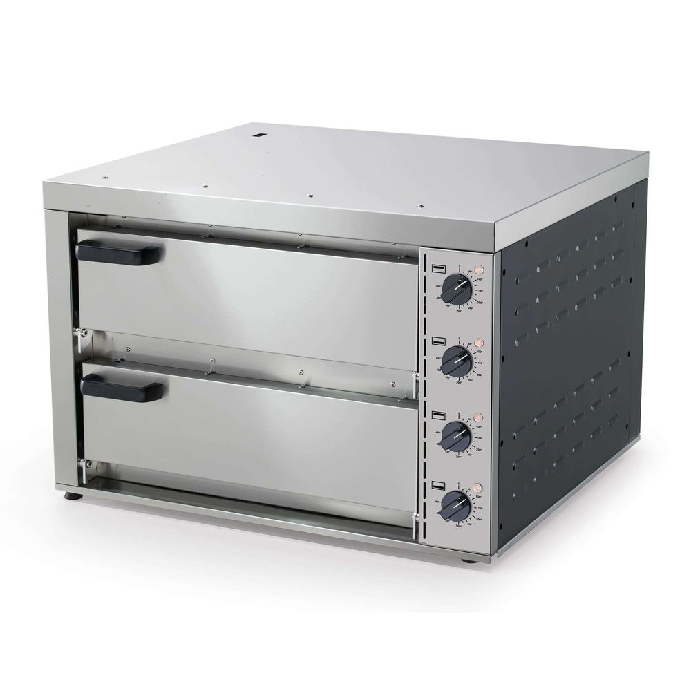 Sirman Stainless Steel Double Deck Pizza Oven, 20.8 X 30.7 X 31.8 Inch