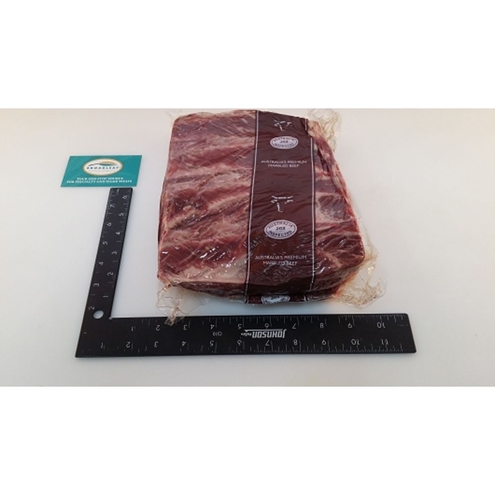 Sanchoku Raw Wagyu Beef Chuck Short Rib Meat - Vacuum Packed, 3 Pound -- 12 Per Case
