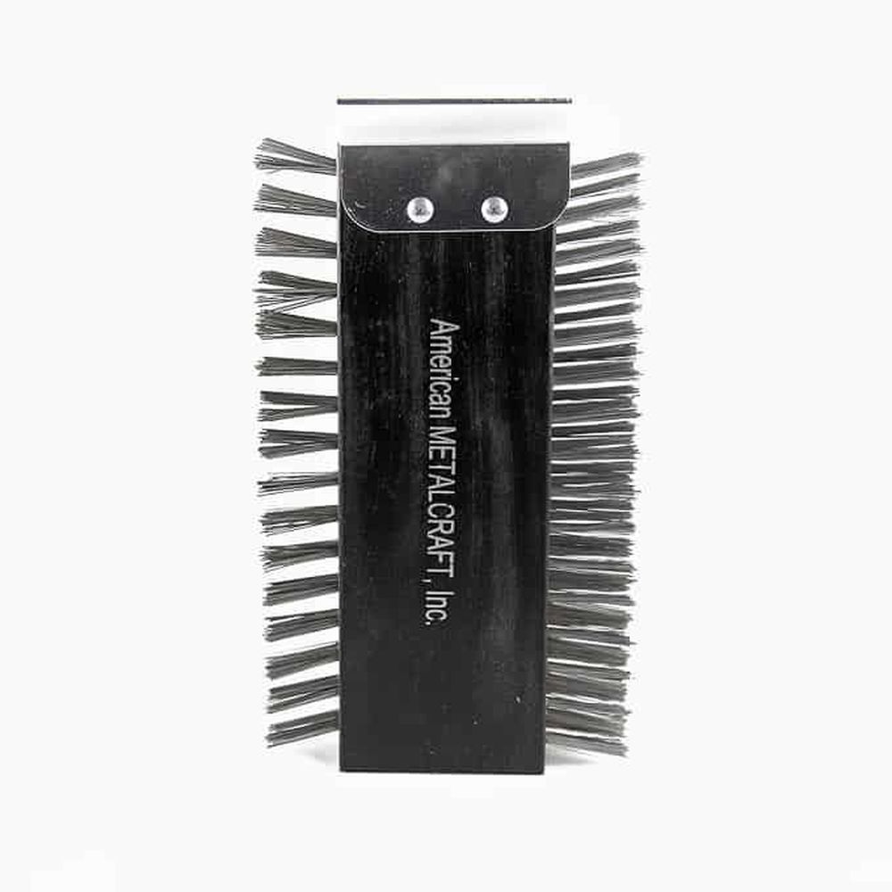 American Metalcraft Black Wood Broiler Brush With Steel Bristles, 30-1/4 Inch Length -- 6 Per Case