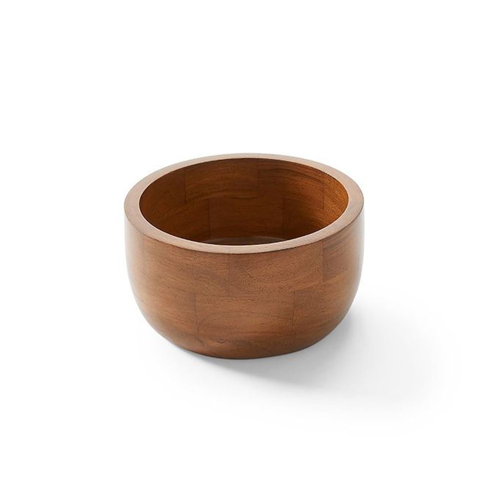 American Metalcraft Brown Loft Acacia Wood Round Bowl, 52 Ounce Capacity -- 8 Per Case