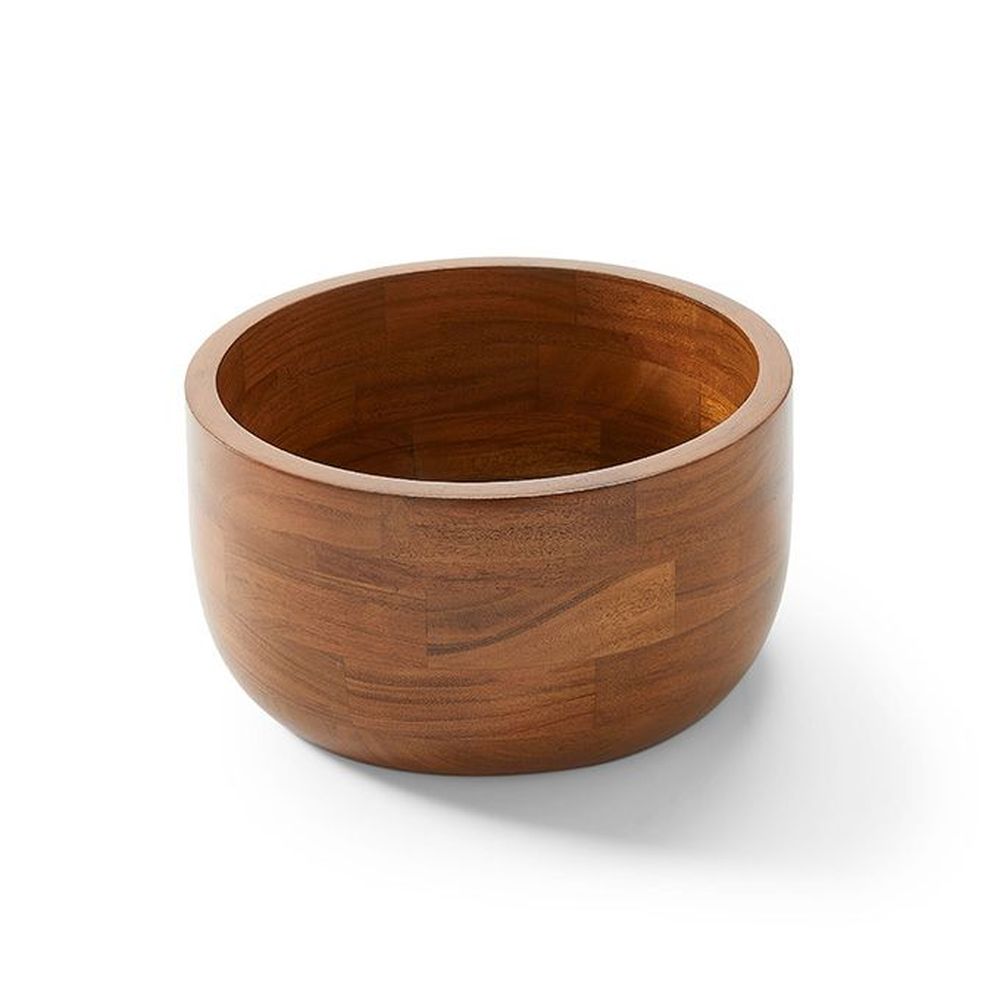 American Metalcraft Brown Loft Acacia Wood Round Bowl, 120 Ounce Capacity -- 6 Per Case