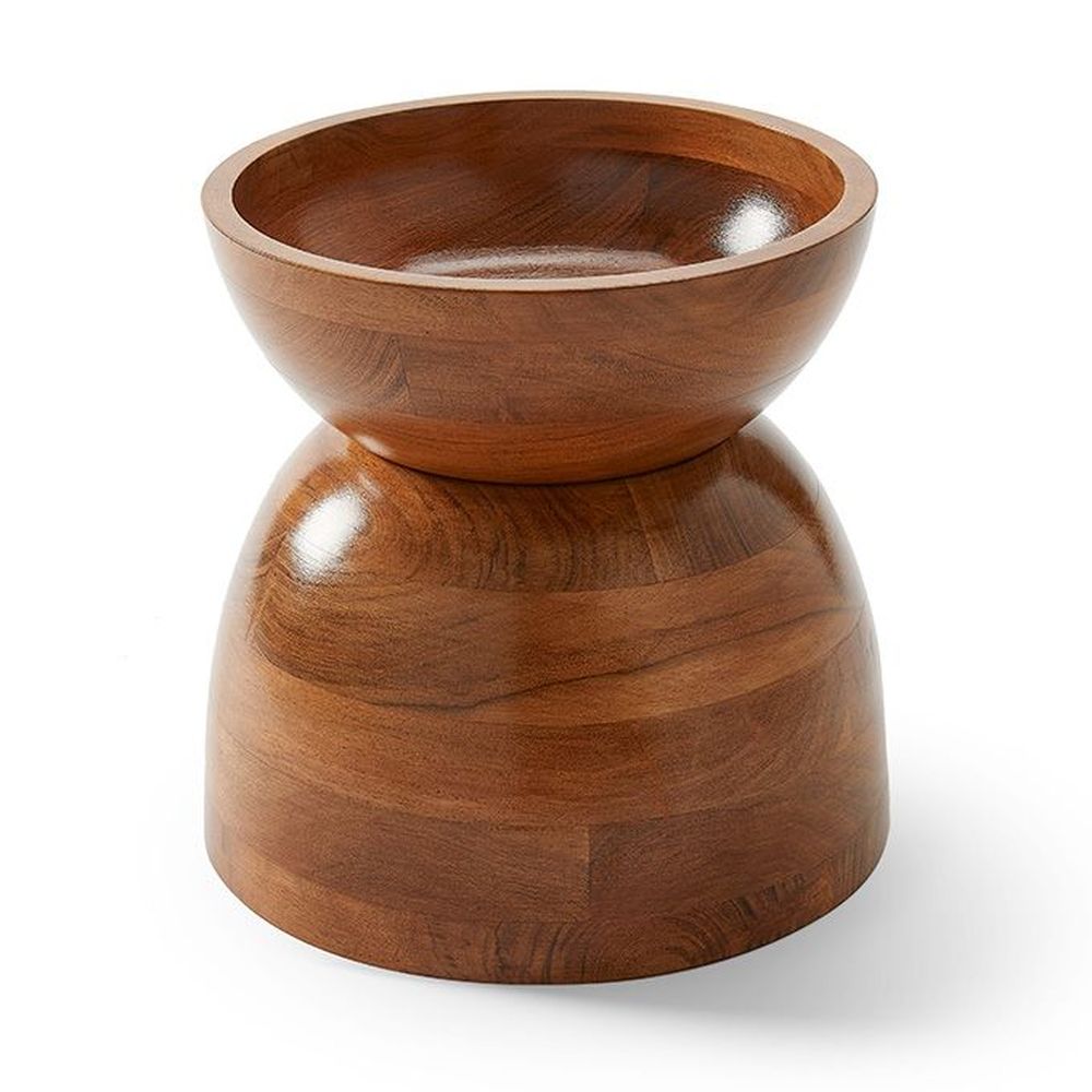 American Metalcraft Loft Collection Acacia Wood Hourglass Bowl Set, 56 And 128 Ounce -- 4 Per Case