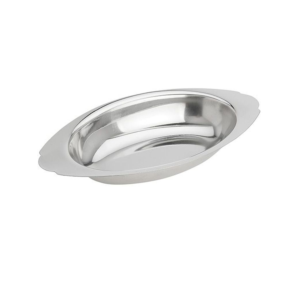 American Metalcraft Stainless Steel Oval Au Gratin Dish, 8 Ounce Capacity -- 144 Per Case