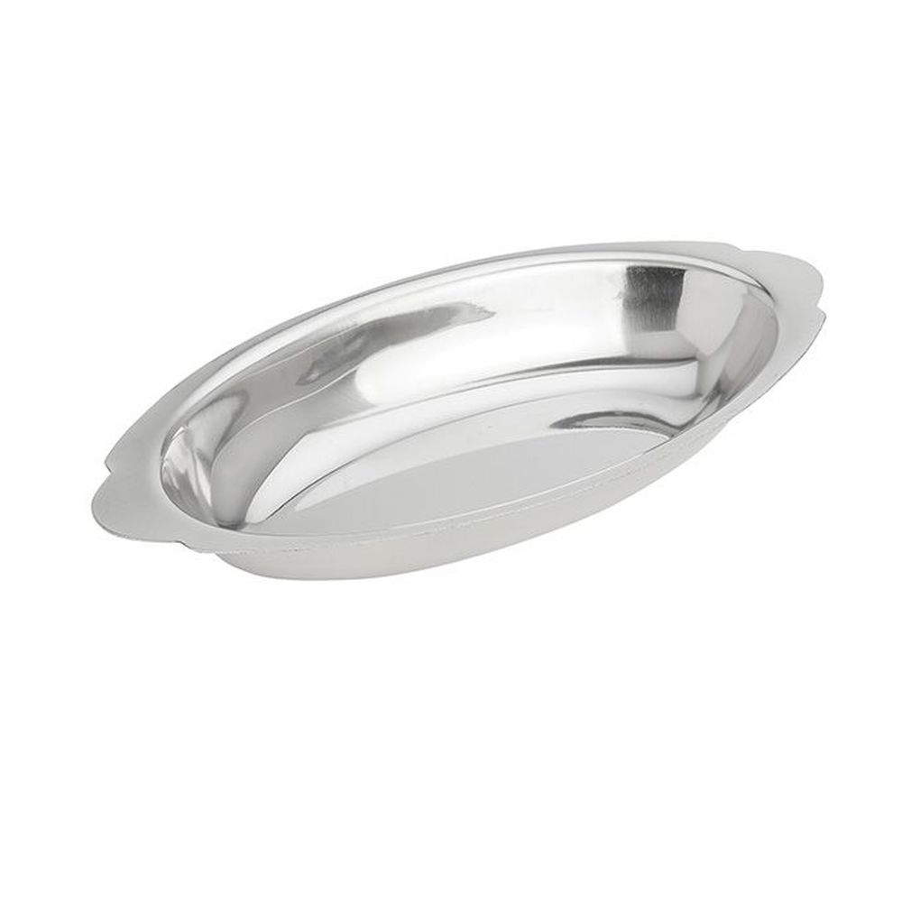 American Metalcraft Stainless Steel Oval Au Gratin Dish, 12 Ounce Capacity -- 144 Per Case