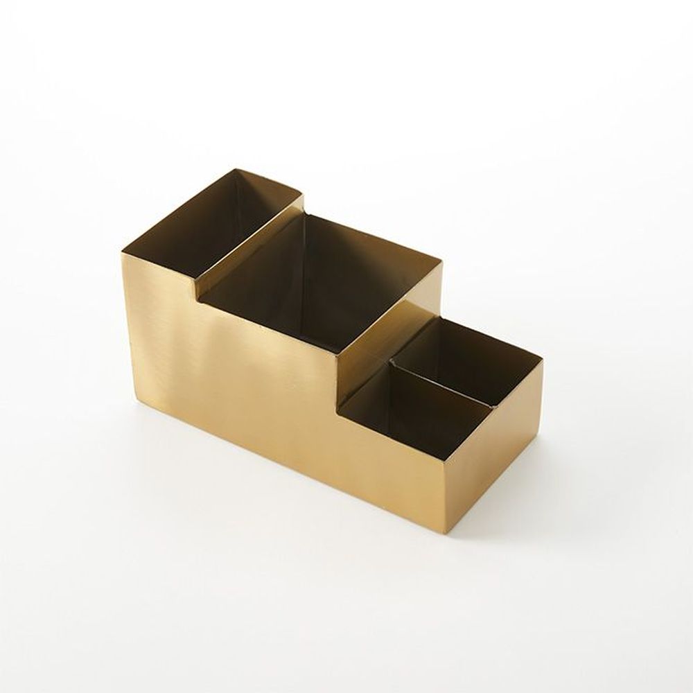 American Metalcraft Gold Stainless Steel Coffee Caddy, 8 X 4 X 4 Inch -- 6 Per Case