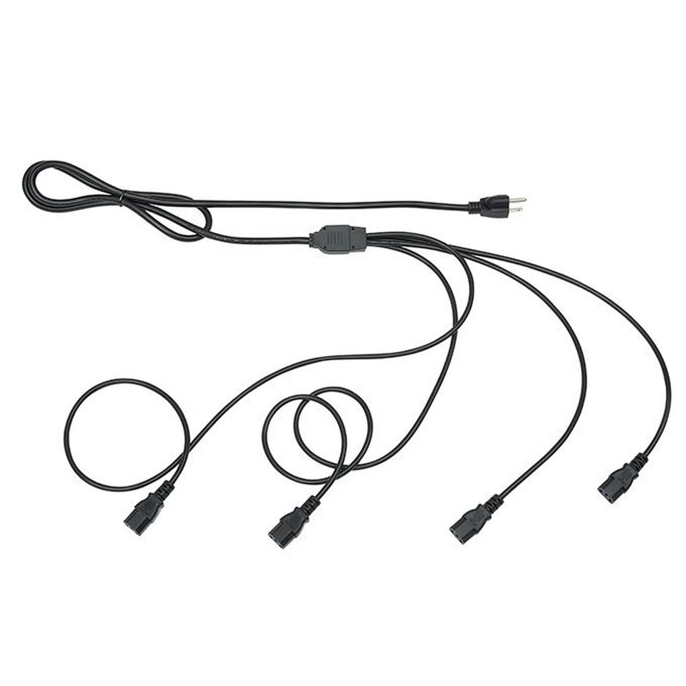 American Metalcraft Black Buffetboost 1-to-4 Power Cord, 100 Inch Length -- 24 Per Case