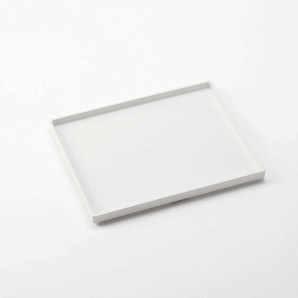 American Metalcraft Naturals Collection White Melamine Lid /tray For Bento Boxes, 10-7/8 X 8-1/4 X 3/4 Inch -- 24 Per Case