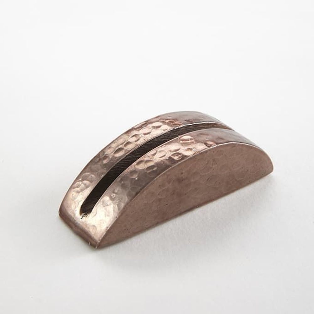 American Metalcraft Copper Hammered Cast Aluminum Half Moon Card Holder, 2-1/8 X 3/4 X 3/4 Inch -- 144 Per Case