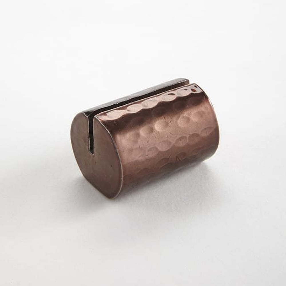 American Metalcraft Copper Hammered Cast Aluminum Cylinder Card Holder, 1-1/4 X 7/8 X 7/8 Inch -- 144 Per Case