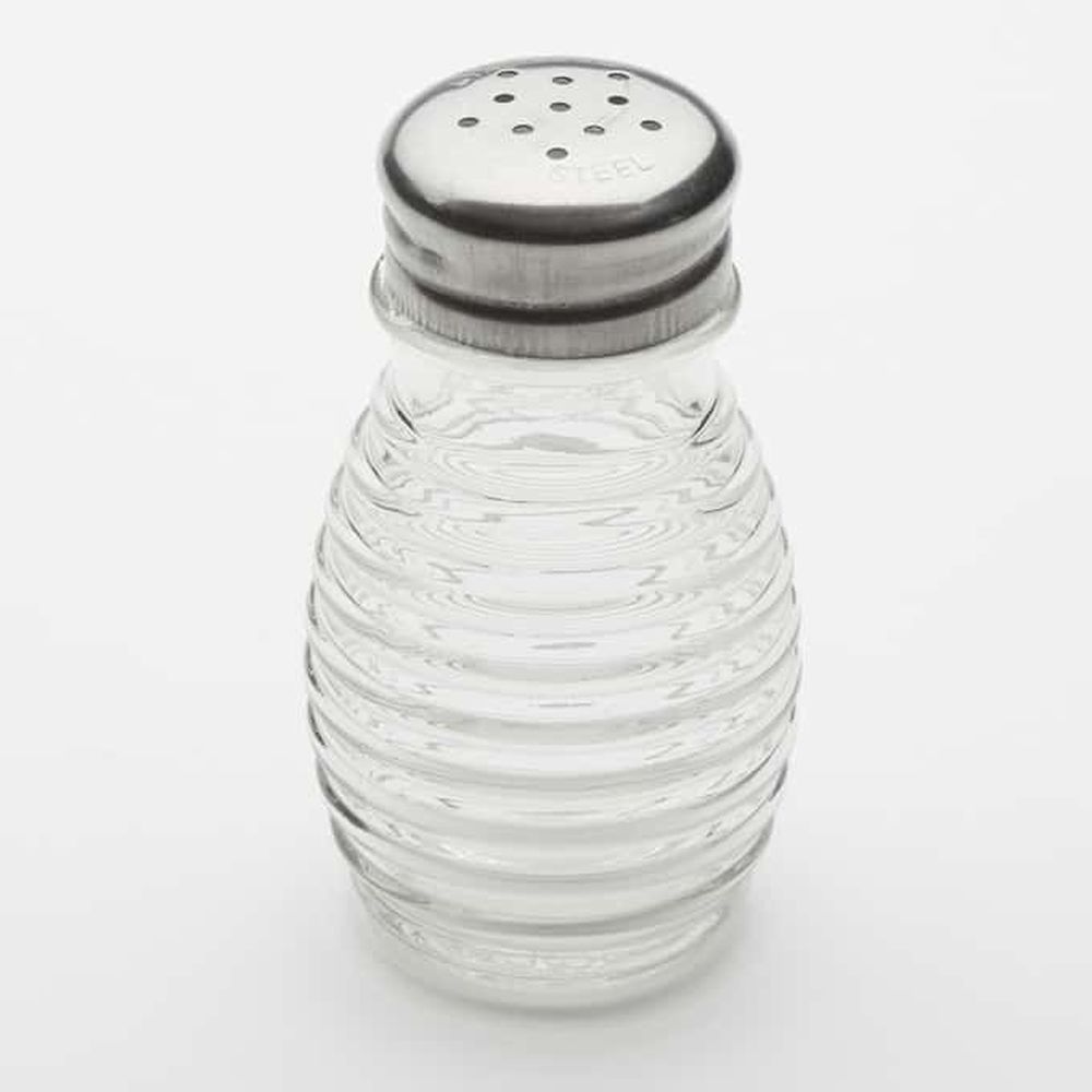 American Metalcraft Glass Beehive Salt And Pepper Shaker Set With Stainless Steel Top, 2 Ounce Capacity -- 72 Per Case
