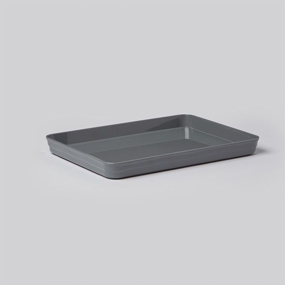 American Metalcraft Del Mar Collection Gray Abs Plastic Rectangular Box Lid/platter, 11 3/8 X 8 3/8 X 1 1/8 Inch -- 12 Per Case