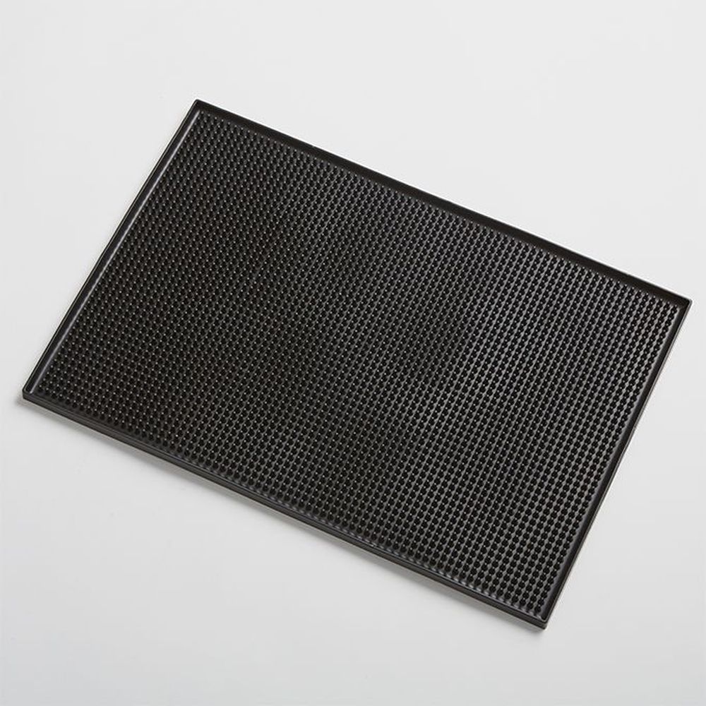 American Metalcraft Black Rubber Bar Service Mat, 18 Inch Length X 12 Inch Width -- 12 Per Case