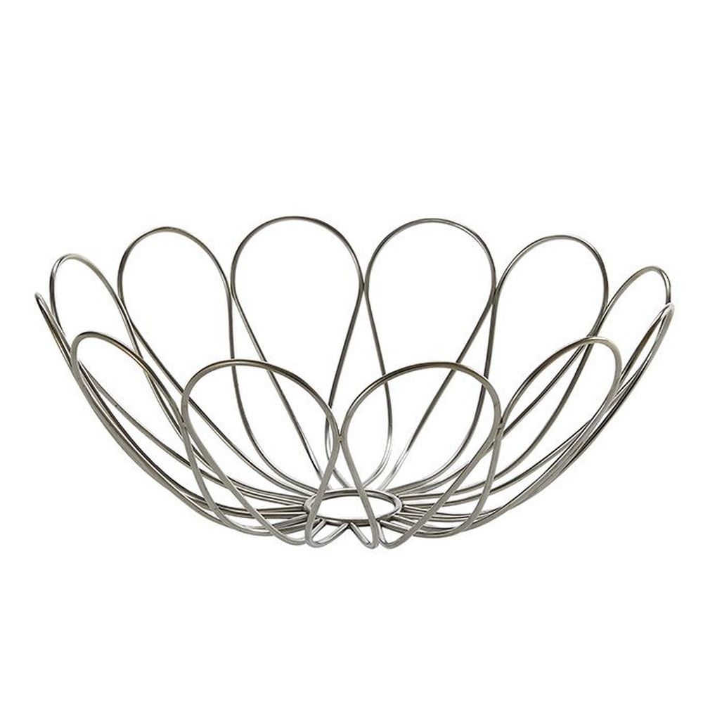 American Metalcraft Silver Stainless Steel Round Bloom Basket, 11 Inch Dia. X 4-1/4 Inch Height -- 12 Per Case