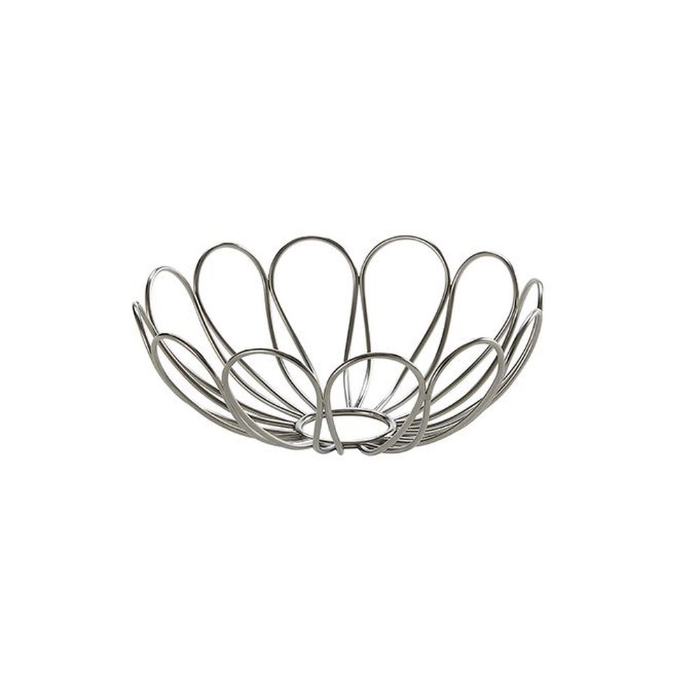 American Metalcraft Silver Stainless Steel Round Bloom Basket, 6 7/8 Inch Dia. X 2 3/4 Inch Height -- 36 Per Case