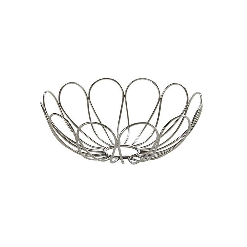 American Metalcraft Silver Stainless Steel Round Bloom Basket, 8 1/8 Inch Dia. X 2 7/8 Inch Height -- 24 Per Case