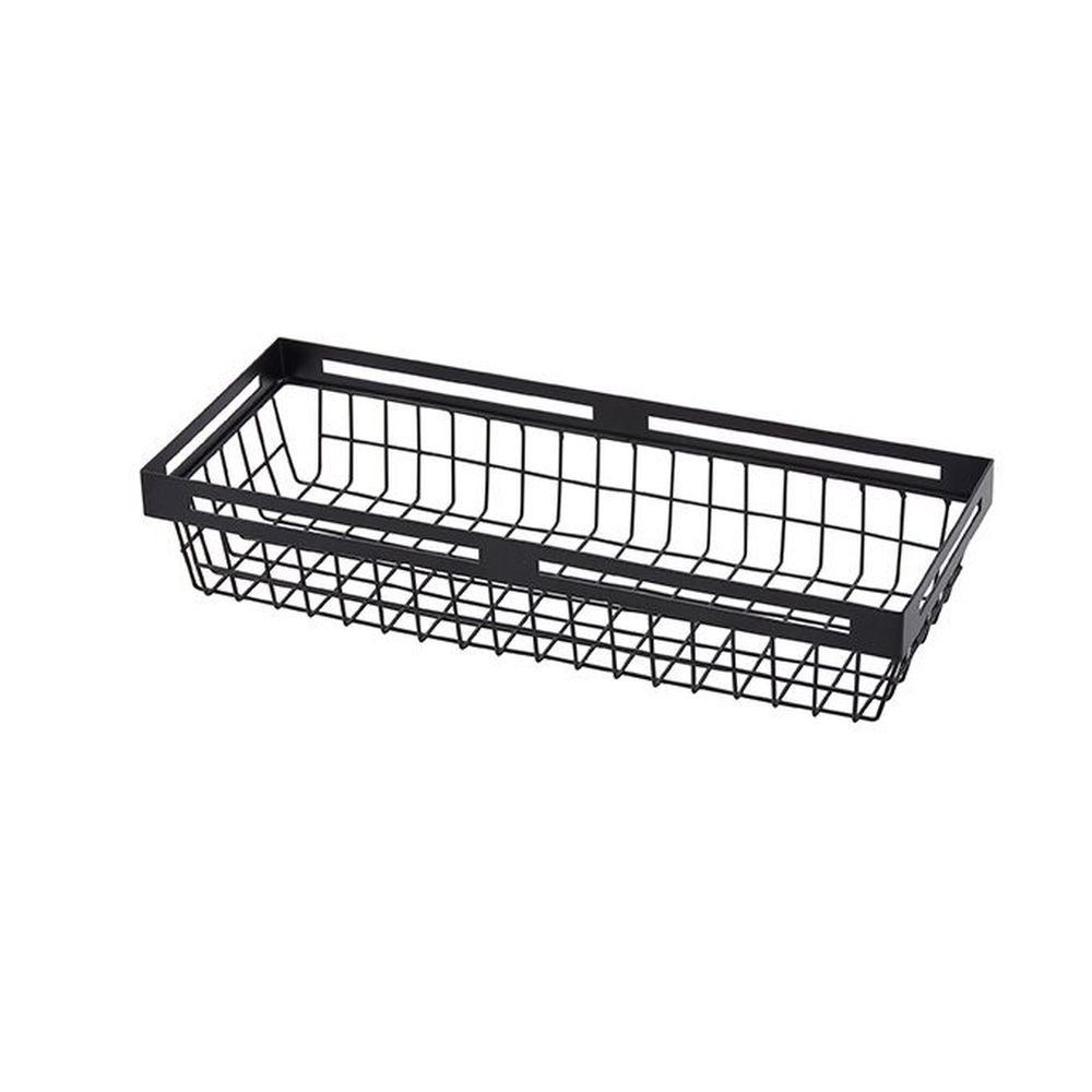 American Metalcraft Black Twilight Collection Iron Rectangular Nestable Basket, 15 X 6 X 3 Inch -- 12 Per Case