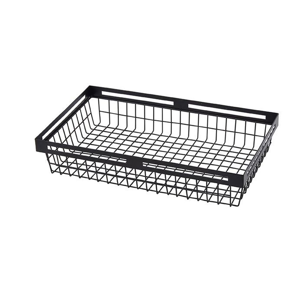 American Metalcraft Black Twilight Collection Iron Rectangular Nestable Basket, 15 X 9 X 3 Inch -- 12 Per Case