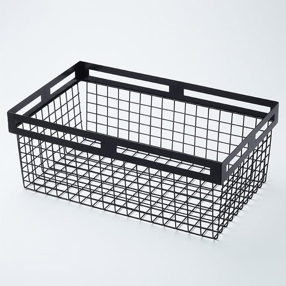 American Metalcraft Black Twilight Collection Iron Rectangular Nestable Basket, 15 X 9 X 3 Inch -- 4 Per Case