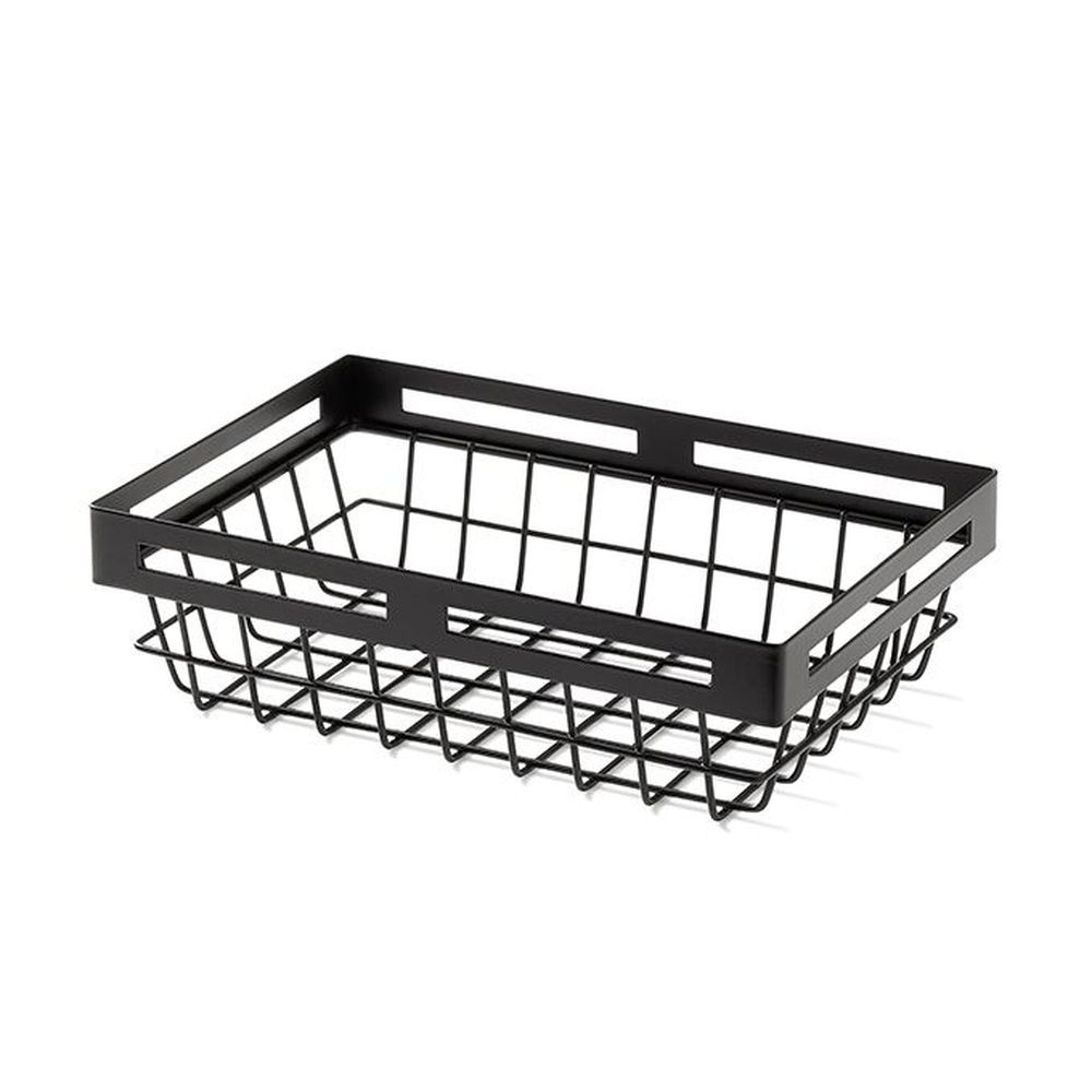American Metalcraft Black Iron Twilight Collection Iron Rectangular Nestable Basket, 9 X 6 X 2 1/2 Inch -- 24 Per Case