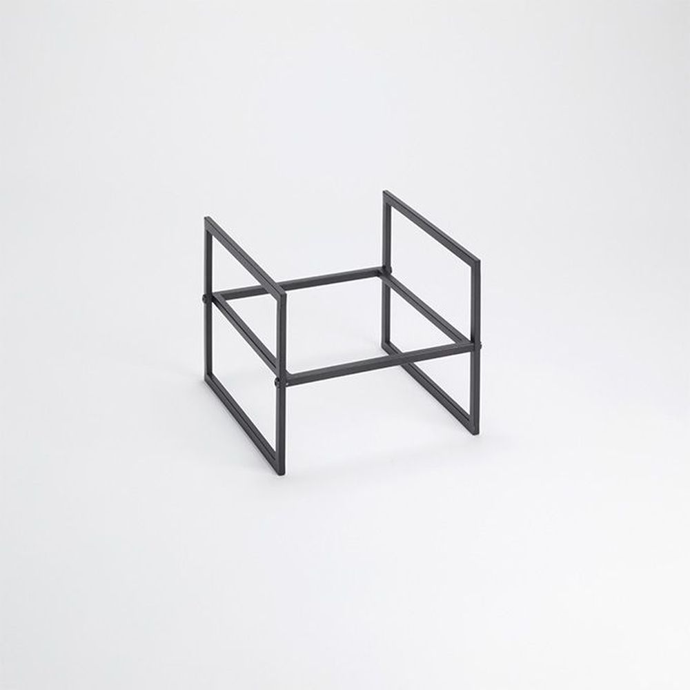 American Metalcraft Black Twilight Collection Iron Single-tier Riser, 10 X 10 X 7-5/8 Inch