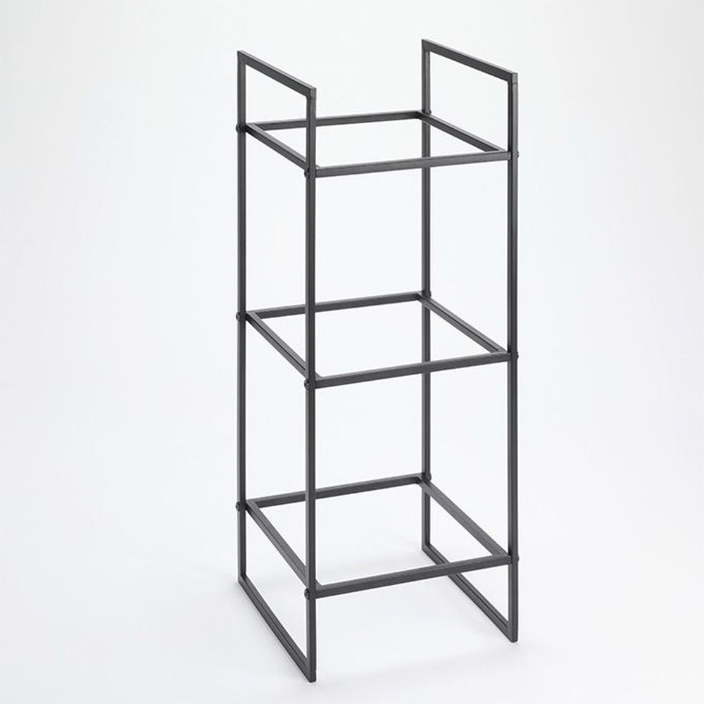 American Metalcraft Black Twilight Collection Iron Three-tier Riser, 10 X 10 X 25 1/2 Inch
