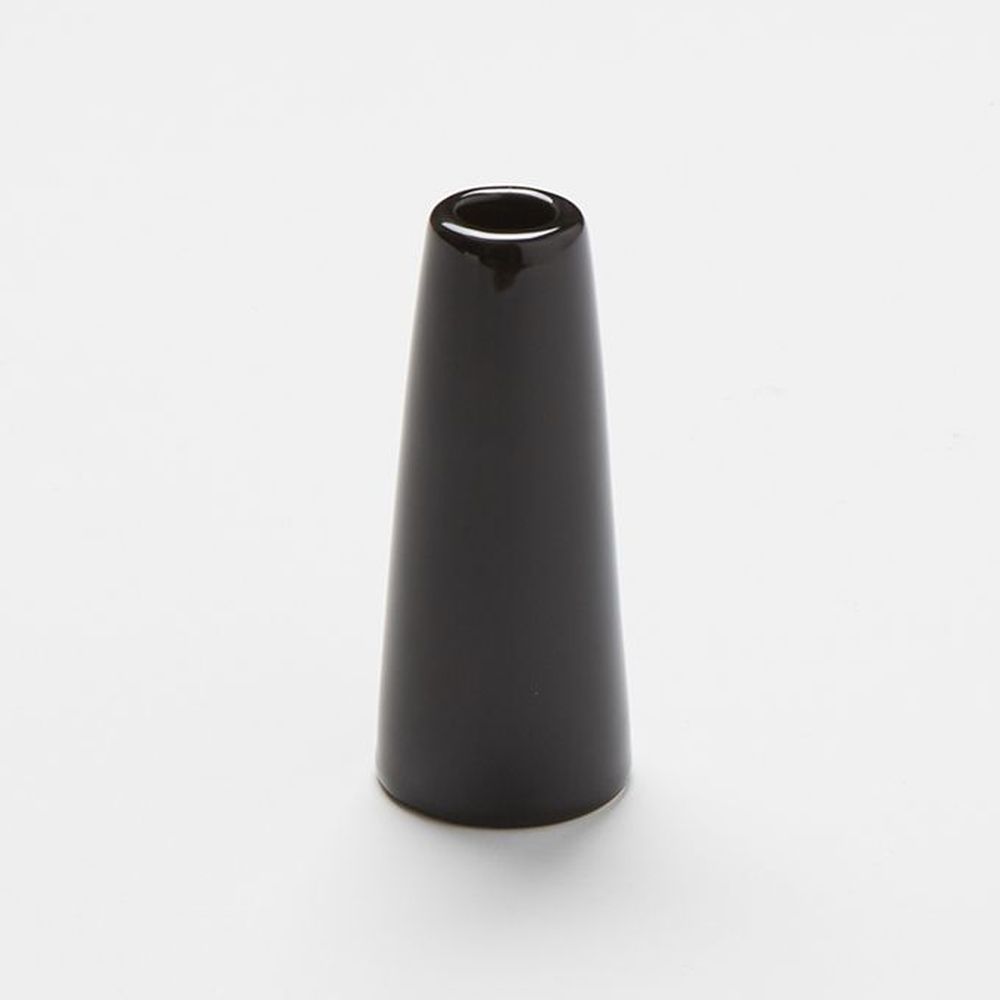 American Metalcraft Black Ceramic Tower Bud Vase, 1 1/2 Inch Dia. X 4 Inch Height -- 144 Per Case
