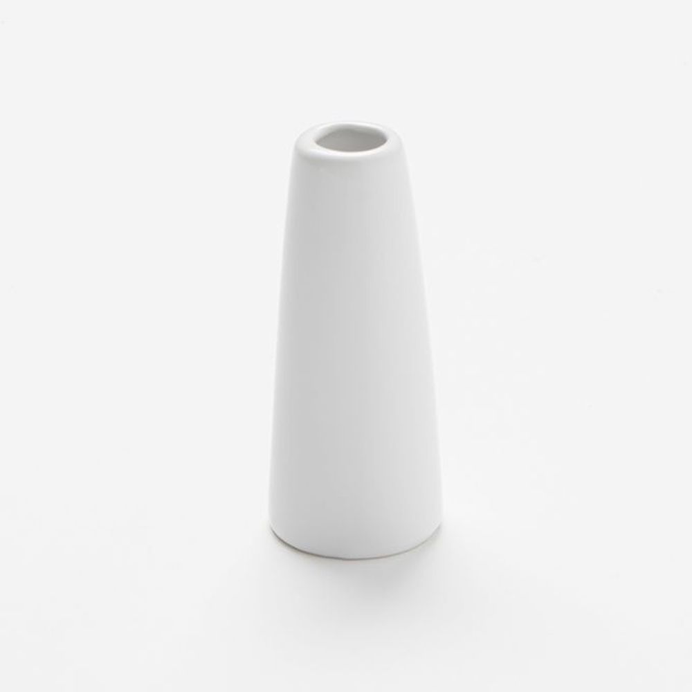 American Metalcraft White Ceramic Tower Bud Vase, 1 1/2 Inch Dia. X 4 Inch Height -- 144 Per Case