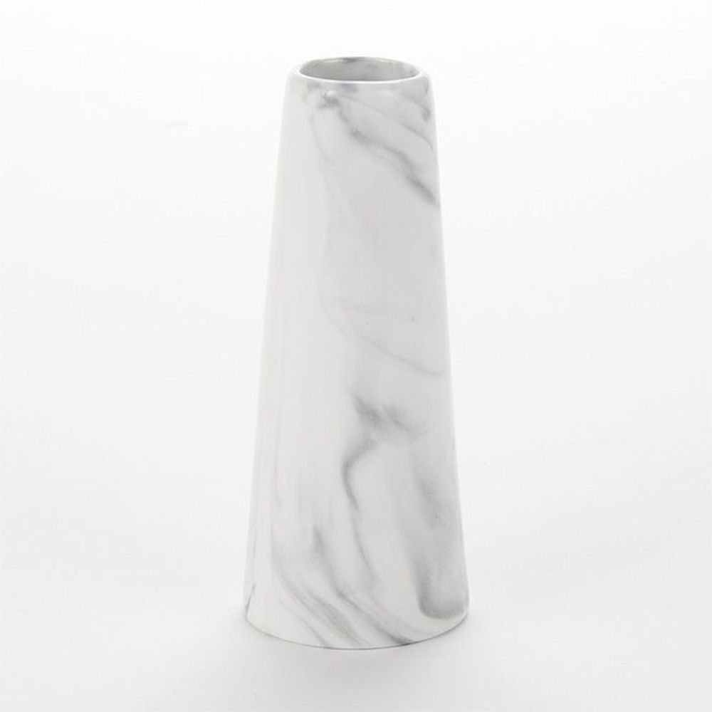American Metalcraft White Marble Ceramic Tower Bud Vase, 1 1/2 Inch Dia. X 4 Inch Height -- 144 Per Case