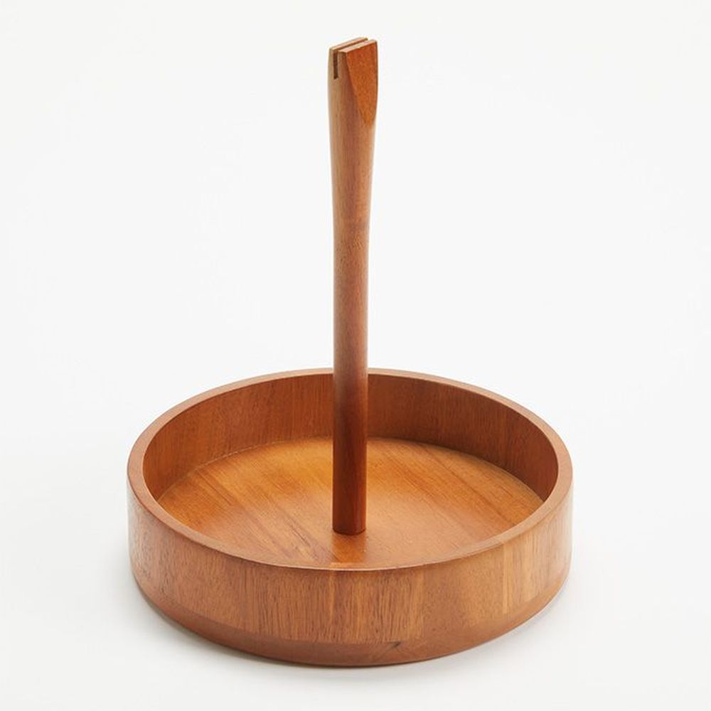 American Metalcraft Loft Collection Brown Acacia Wood Condiment Caddy, 8-3/8 Inch Dia. X 10 Inch Height -- 10 Per Case