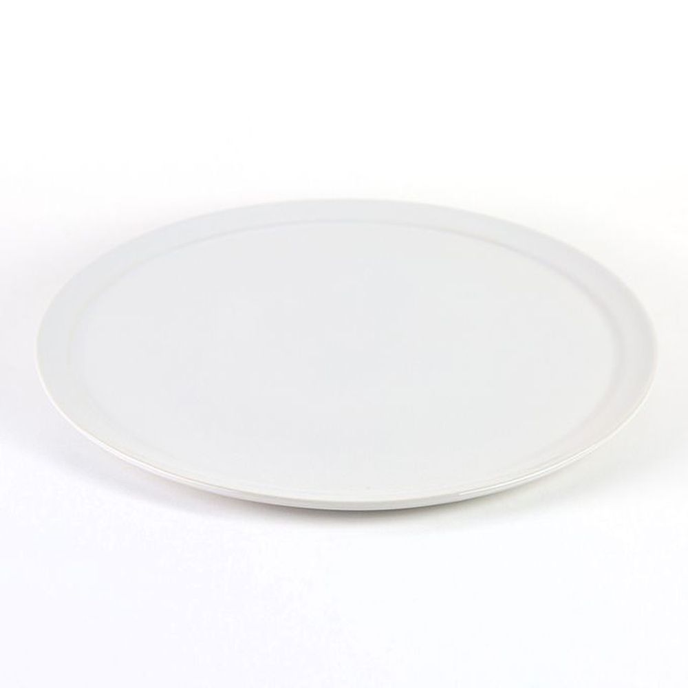 American Metalcraft White Ceramic Pizza Tray, 18 Inch Dia.
