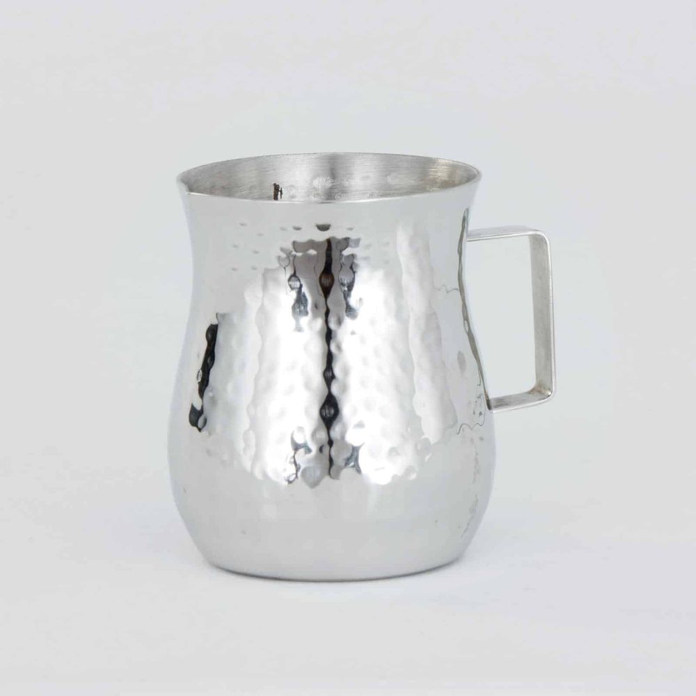 American Metalcraft Silver Hammered Stainless Steel Bell Creamer, 2 Ounce Capacity -- 48 Per Case