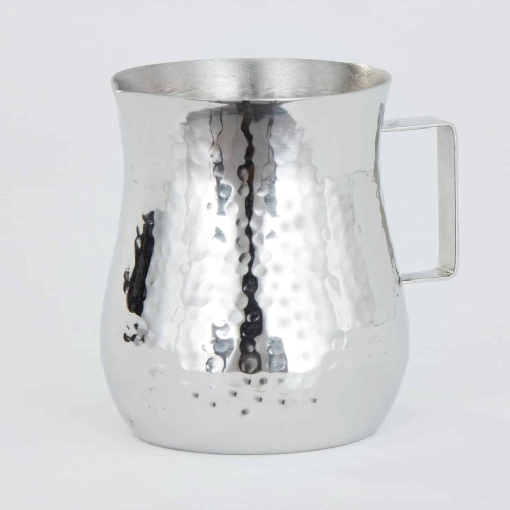 American Metalcraft Silver Hammered Stainless Steel Bell Creamer, 4 Ounce Capacity -- 24 Per Case