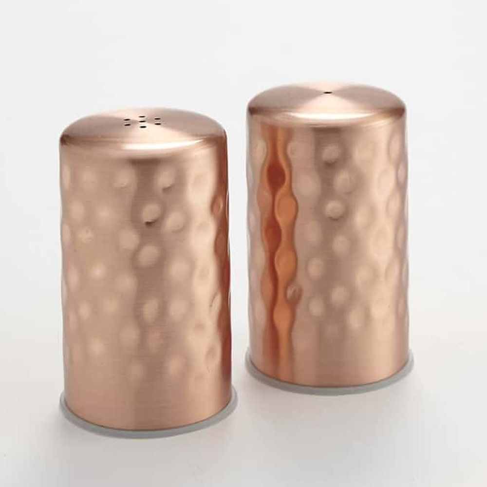 American Metalcraft Copper Hammered Stainless Steel Salt And Pepper Shaker Set, 2 Ounce Capacity -- 200 Per Case