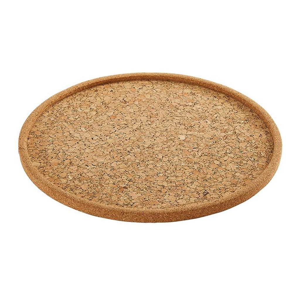 American Metalcraft Natural Cork Bar Tray, 14 Inch Dia. X 5/8 Inch Height -- 24 Per Case