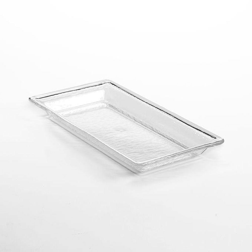 American Metalcraft Rain Collection Clear Styrene Rectangular Rain Platter, 152 Ounce Capacity -- 12 Per Case